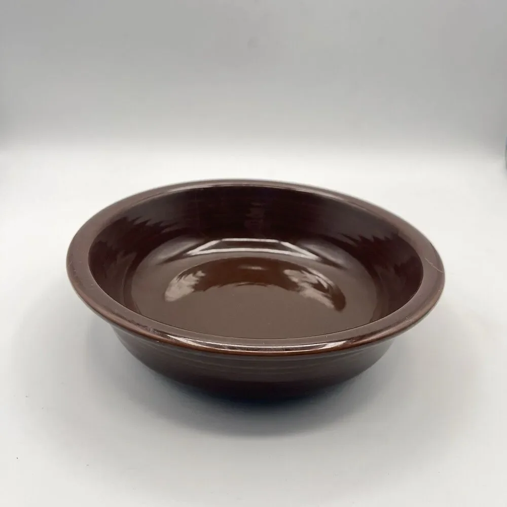 Homer Laughlin Fiesta Coupe Soup Bowl in Retired Chocolate Brown